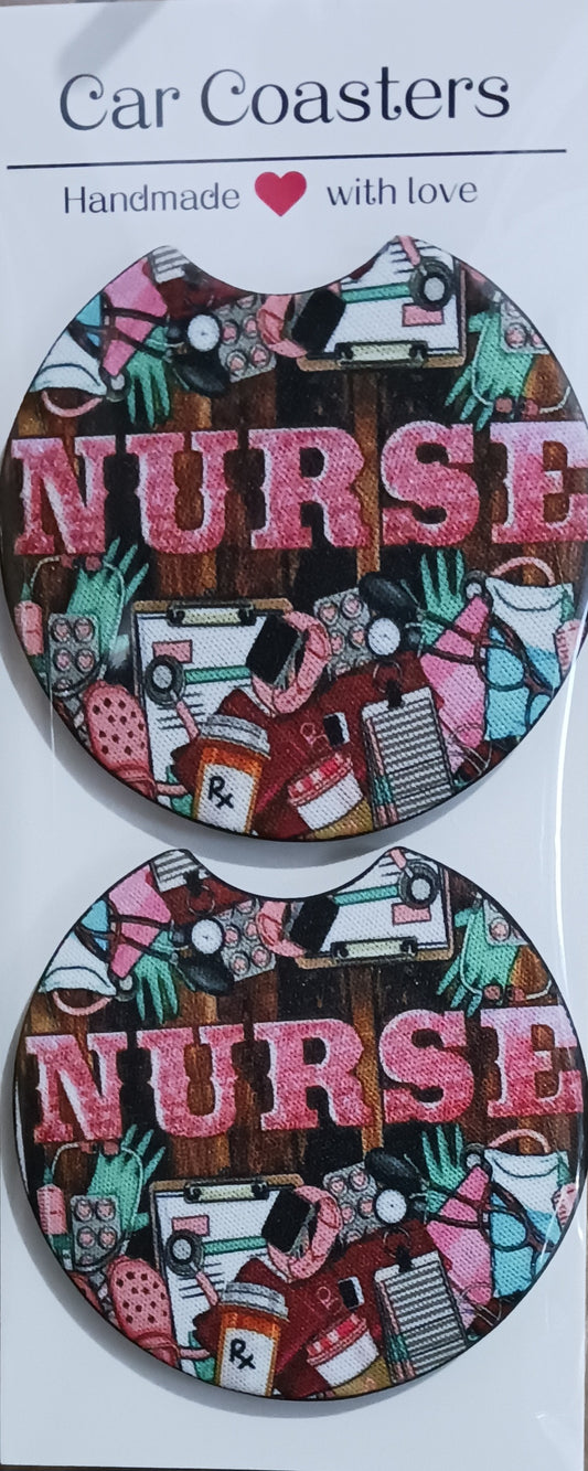 Nurse Car Coasters